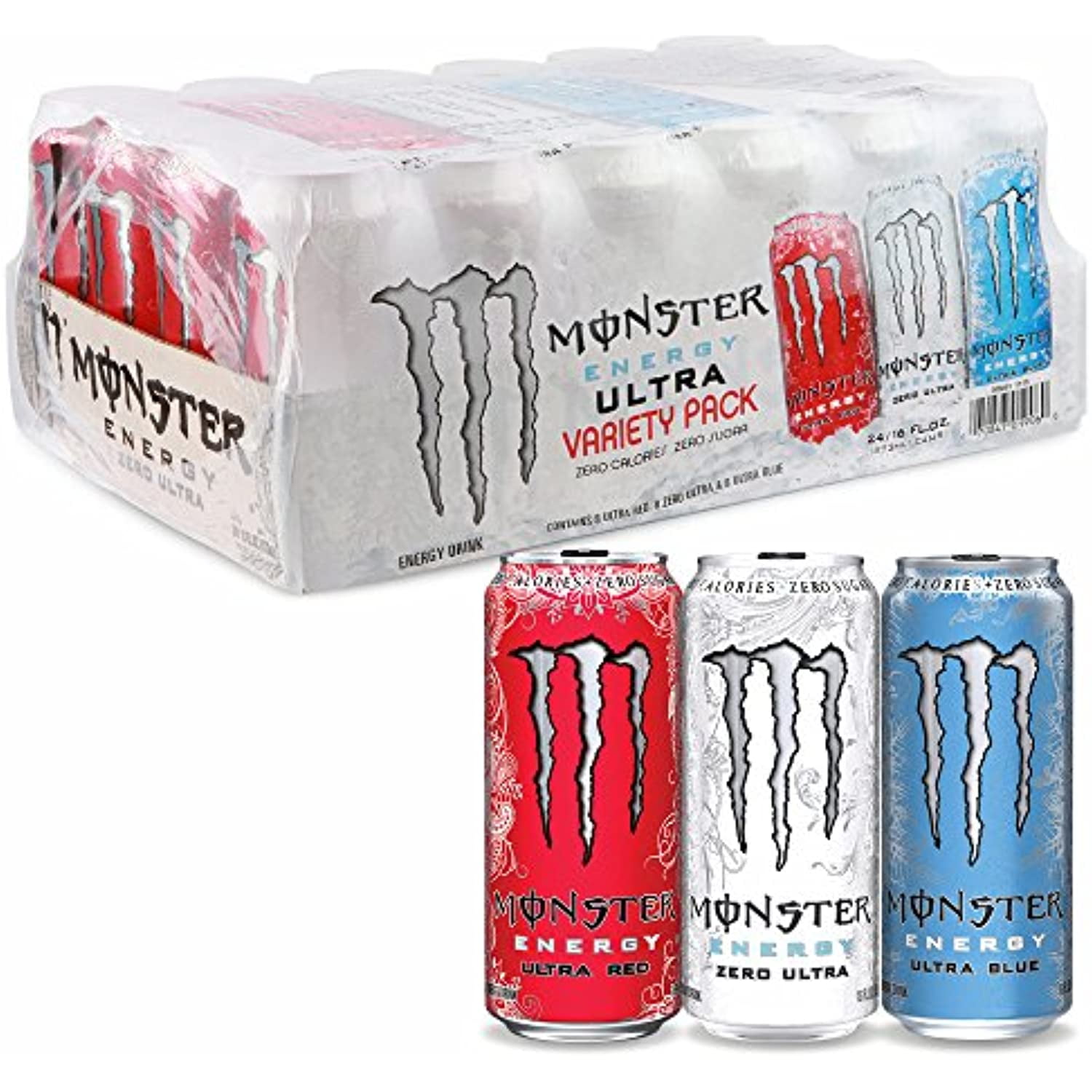 Monster Energy Ultra, 24 Ct./16 Oz. - Walmart.com