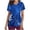 #19 Dark Blue, variant on Staron Womens Scrub Top V Neck Trendy Nursing Tops Nurse Gifts Stretchy Short Sleeve Working Uniform Tops