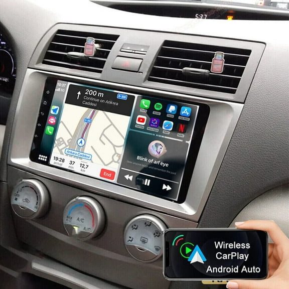 For Toyota Camry 2007-2011 Android 15 4 64GB Apple CarPlay Car Stereo Radio GPS Navi SWC