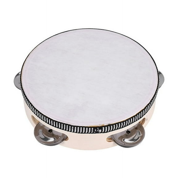 6" Musical Tambourine Tamborine Drum Round Percussion Gift for KTV Party