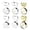 4 Silver + 2 Gold, variant on Monebena 3 Pairs Earring Backs for Heavy Earring, Silicone Earring Lifters for Droopy Ears, Earring Backs Replacements, Earlobe Support Backs, Heavy Earring Support, Earring Backings, Silver Gold