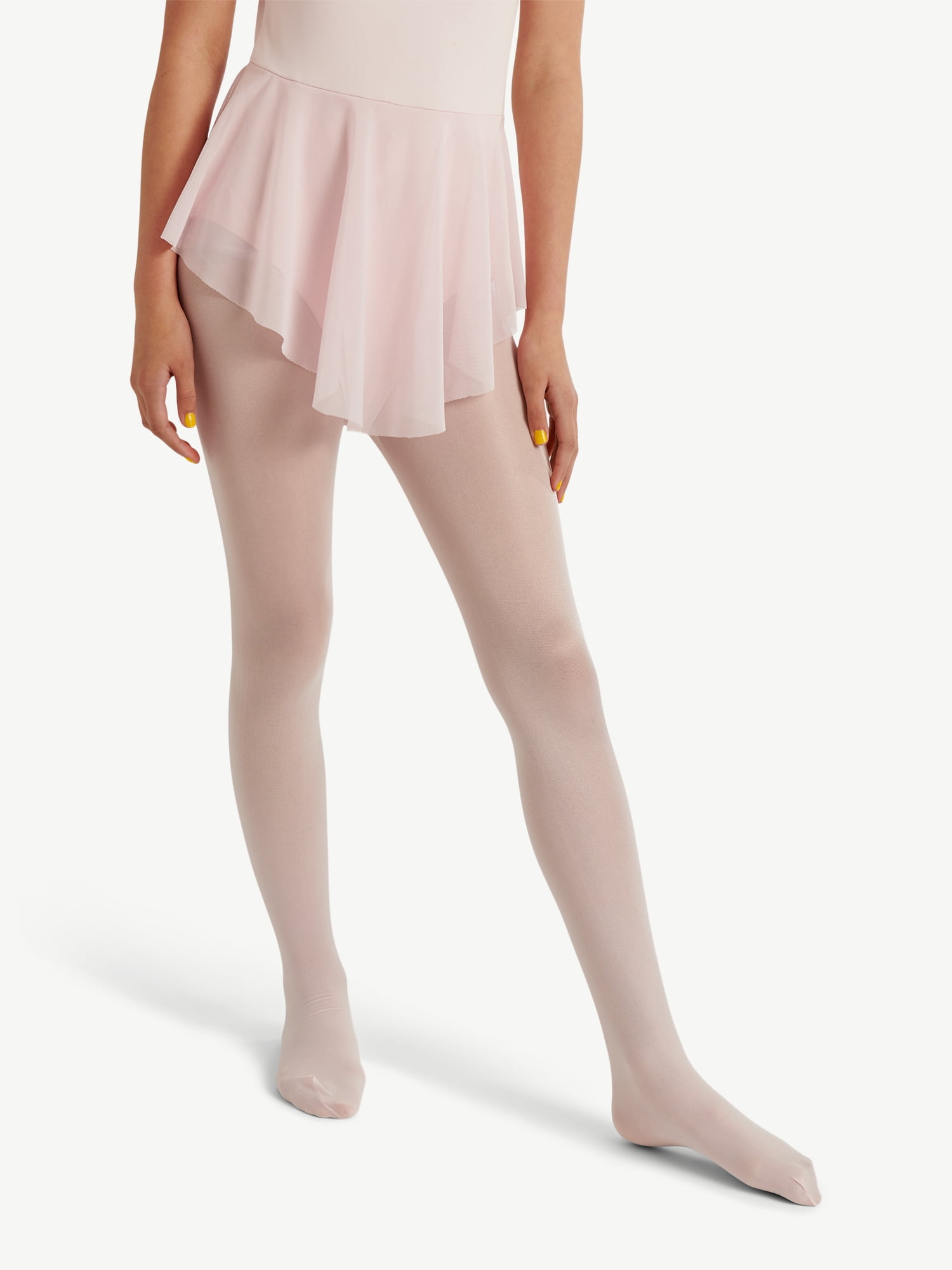 Justice Shimmer Footless Tights for Girls, Sizes 2-16, 2 Pairs