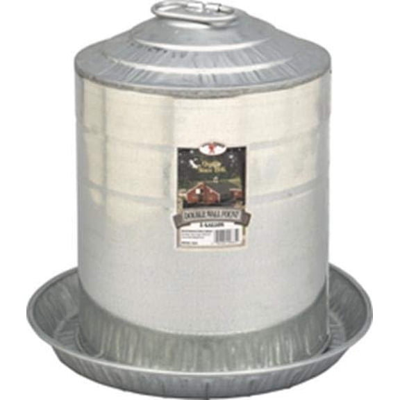 Miller 9835 5-Gallon Galvanized Poultry Fountain