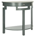 thumbnail image 2 of SAFAVIEH Liana Solid Rustic Demilune Console with Storage Drawer, Steel Teal, 2 of 5