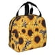 thumbnail image 2 of Easygdp Artistic Zebra Print Sunflower Bolsa Térmica Premium - Tela Oxford Impermeable, Gran Capacidad, Bolsillo Frontal, Unisex para Trabajo, Escuela, Actividades al Aire Libre y Picnics, 2 of 8