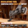 thumbnail image 4 of Upgraded Oscillating Multi Tool Compatible with Dewalt 20V Max Battery, Cordless Oscillating Tool with Brushless Motor 20000 OPM, 7 Gear for Cutting, Sanding, Scraping, Tool Only, 4 of 8