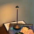 thumbnail image 3 of Rechargeable Table Lamp, Cordless Table Lamp, Touch Dimmable Wireless Lamp in Aluminium, Desk Lamp for Home/Restaurant/Dinner, 3 of 33