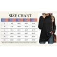thumbnail image 5 of SHIBEVER Sweaters for Women Long Sleeve Pullover Casual Fall Tunic Tops Turtleneck Lightweight Soft Sweaters Side Split Loose Winter Clothes, 5 of 10