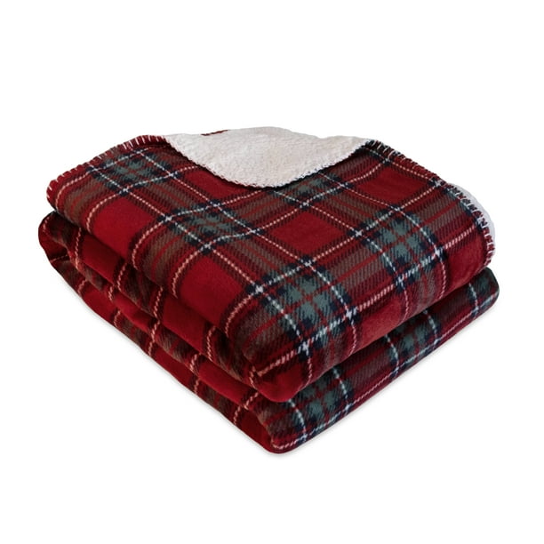 Berkshire Blanket Nottingham Plaid Reversible Throw