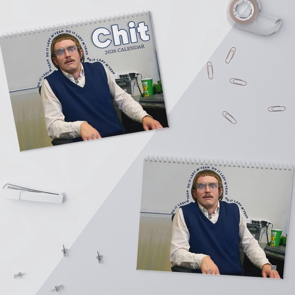  Do It Lady Chit The Office Funny 2026 Wall Calendar And Planner, Unique Christmas