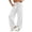 2White, variant on Lnmiateer Casual Loose Jogger Pants for Women Solid Color Drawstring Waist Side Pockets Street Daily Autumn Winter Fashion
