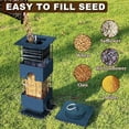 thumbnail image 6 of Bird Feeder Squirrel Proof,2.5LBS Metal Bird Seed Feeders for Outdoors Hanging,Wild Birds Feeders for Finch Cardinal Blue Jay Outside (Blue), 6 of 8