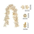 thumbnail image 3 of AuroraX Fall Maplel Leaf Flower Garland for Decoration,Christmas,Artificial Thanksgiving Garland for Mantle,5.7 Ft Halloween Vines, 3 of 6