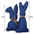 thumbnail image 7 of Cheers US 2Pcs Easter Farmhouse Rustic Bunnies Stuffed Fabric Bunnies Stuffed Bunny Ornaments Farmhouse Pastel Bunny for Spring Easter Basket Bowl Fillers Tiered Trays Rabbit, 7 of 7
