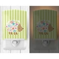 thumbnail image 2 of Flowered Hedgehog Ceramic Night Light, 2 of 2