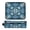 Abstract Turtle Pattern, variant on Hair Tool Organizer Bag with Heat Resistant Mat Removable Travel Storage Case for Hot Air Brushes Curling Irons Elegant and Timeless Blue Flower