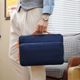 thumbnail image 5 of Estuche para computadora portátil Resistente al agua Estilo simple Gran capacidad Forro suave Correa para varilla Funda para computadora portátil para dispositivo electrónico portátil Azul, 5 of 5
