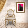 thumbnail image 3 of VizLab 25x32 Gold Ornate Wood Framed with Double Matting Museum Art Print Titled - Ape in a Suit - Pop Version, 3 of 4