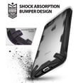 thumbnail image 4 of Ringke Fusion-X Case Compatible with iPhone 7, Transparent Hard Back Shockproof Advanced Bumper Cover - Black, 4 of 9