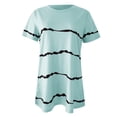 thumbnail image 4 of Birdeem Blouse Décontractée Imprimée à Manches Courtes Col Rond T-Shirt, 4 of 6