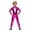 Hot Pink, variant on HXWCHs Elegant Court Style Jumpsuit Glossy Leather Unisex Full Bodysuit for Carnival Party Performance 7-8 Years Black