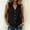 *Black, variant on ClodeEU Women's V Neck Sleeveless Button Down Blouse,Casual Trendy Solid Color Tank Top Army Green,Women's Plus L