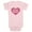 Light Pink, variant on Infant's Care Bears Pink Heart Logo  Bodysuit