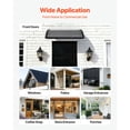 thumbnail image 6 of KFFKFF Door Awning for Entrance 30 x 39 in, Outdoor Window Canopy with Drainage & ABS Bracket, Weather Protection from Rain, Snow, Sun, Polycarbonate Cover for Porch, Patio, Smoky Gray, 6 of 9