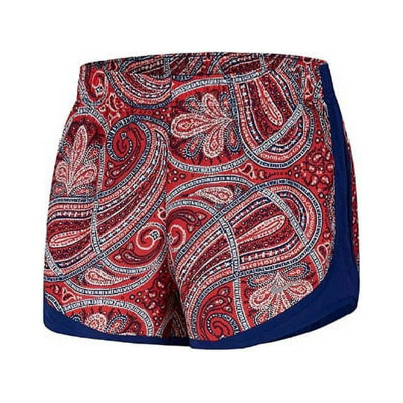 NIke Dry Short Women's Red Paisley Size XS CJ2418-631