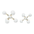thumbnail image 5 of Sagebrook Home Glass, Set Of 2 7" Jack Bookends, White, Novelty, 7"H, Solid Color - 7" x 7" x 7", 5 of 9