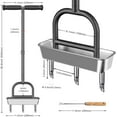 thumbnail image 2 of Lawn Coring Aerator, Manual Lawn Aerator, 3 Stainless Steel Corer Plug Aerator with Soil Core Storage Tray, Pre-Assembled Manual Grass Aerating Tool & Clean Hand Tool, Improving Lawn Health, 2 of 8