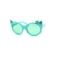 thumbnail image 2 of Girls Kitty Cat Ear Whisker Flower Cat Eye Sunglasses Mint Green, 2 of 4