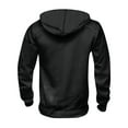 thumbnail image 5 of Men's Hooded Solid Color Sweater, European American Youth Sport Style Multi Pocket Patch Leather Sweater Jacket for Street Fashion and Outdoor Wear,Navy,2XL, 5 of 5