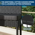 thumbnail image 4 of Outdoor Bar Stools Set of 2,Outdoor Rattan Bar Height Stool Set Armless for Backyard,Garden,Pool,Balcony and Deck, 4 of 7