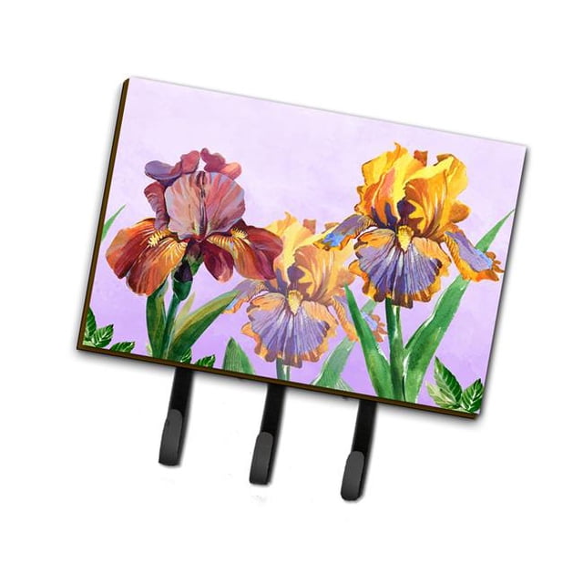 Carolines Treasures BB7445TH68 Purple & Yellow Iris Leash or Key Holder