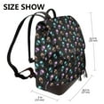 thumbnail image 2 of Fotbe purple cyan brown Skull Mochila Bolso con Estampado para Mujer, Mochila Antirrobo de Nylon Impermeable, Bolsa Ligera de Hombro, 2 of 4