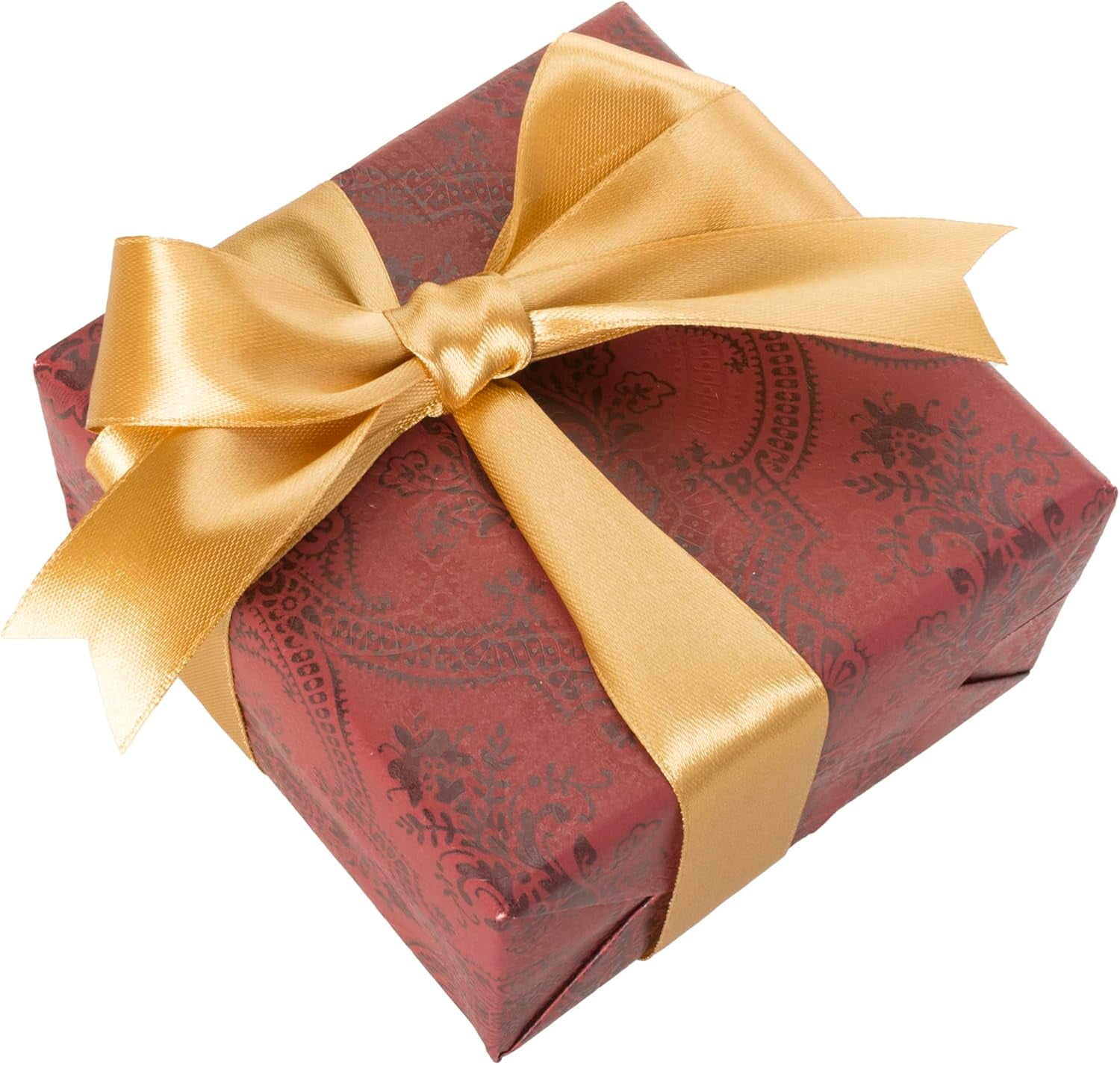 50 Yards 1 Inch Copper Satin Ribbon, Single Face Polyester Solid Color Craft Fabric Ribbon for Handmade Roses, Gift Wrapping, Bouquets, Wedding, Christmas, and Party Decoration
