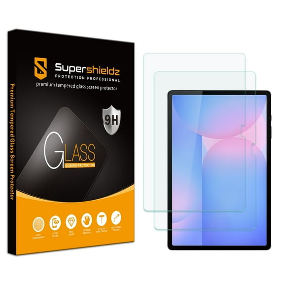 (2 Pack) Supershieldz Designed for Samsung Galaxy Tab S10 FE Plus (13.1 inch) Screen Protector, (Tempered Glass) Anti Scratch, Bubble Free