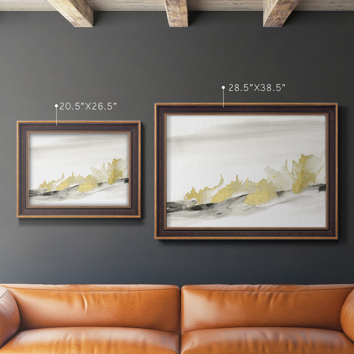 Gold on the Horizon II Premium Framed Canvas- Ready to Hang
