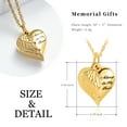 thumbnail image 2 of Cremation Jewelry Angel Wing Heart Urn Necklaces for Ashes Memorial Keepsake Pendant for Women Men, 2 of 6