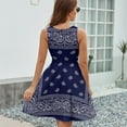 thumbnail image 6 of Bandana Blue Sundress Sleeveless Dress Summer Women Clothes Dress for Women Dresses, 6 of 7