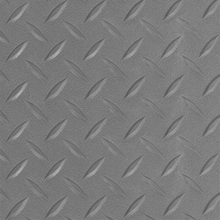 Diamond-Plate (Metallic)” PVC Flooring Rolls