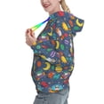 thumbnail image 2 of Salouo Cartoon Space Pattern Hoodie Sweatshirts for Women, Autumn Pullover Hoodie Workout Sweat Women's Long Sleeve Preppy Sweatshirts-XX-Large, 2 of 7