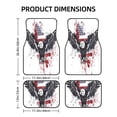 thumbnail image 2 of Sikiie American Flag Eagle Art Car Foot Mat Set of 4 Pieces Basics Universal Fit Rubber Carpet Floor Mats For Car SUV Van & Truck, 26.8"L x 17.3"W (Front), 13"L x 17.3"W(Rear), 2 of 6
