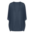 thumbnail image 5 of Perfectbot Women's Sheer Chiffon Open Front Cardigans Lightweight Elbow-Length Sleeve Kimono Summer Cover Ups, 5 of 8