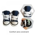 thumbnail image 5 of Pet Dog Shoes, Puppy Canvas Sport Shoes Sneaker Boots, Non Slip Causal Shoes Dog Paw Protective Cover for Outdoor Walking, Sports and Hot Pavement, 4pcs, 5 of 6