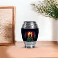 thumbnail image 7 of JAGASY Peacock Urn for Ashes Adult Male, Black Small Urns for Human Ashes keepsake, Tree Red & Yellow Decorative Urns for Parents, Cremation Urn for Mom & Dad, (3 Inch), 7 of 7