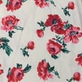 thumbnail image 2 of Liz Claiborne Womens Ivory Pink Floral Rose Flannel Nightgown Night Gown Small, 2 of 2