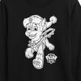 thumbnail image 3 of Paw Patrol - Chase Christmas Bells - Toddler And Youth Long Sleeve Graphic T-Shirt, 3 of 6