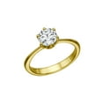 thumbnail image 2 of 3/4 CT Diamond Engagement Ring in 14K Yellow Gold (I-J color,SI1-SI2 clarity) Solitaire 6 prongs Round, 2 of 4